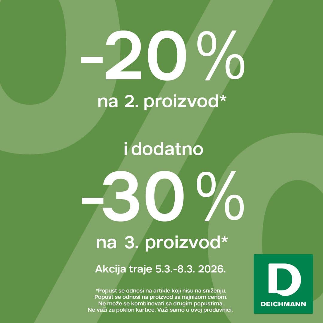 Deichmann - ostvarite dodatni popust povodom otvaranja
