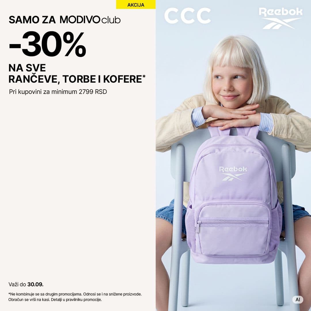 CCC -30% na torbe, kofere i ranceve